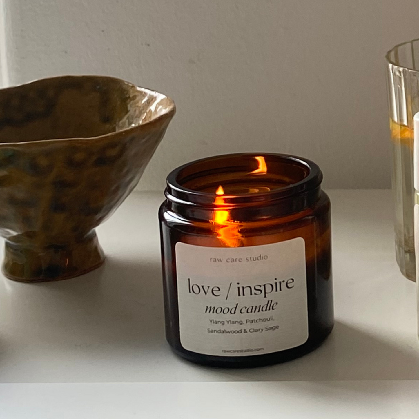 Love / Inspire Mood Candle - Ylang-Ylang, Patchouli, Sandalwood & Clary Sage